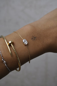 Pulsera Oval Solitario